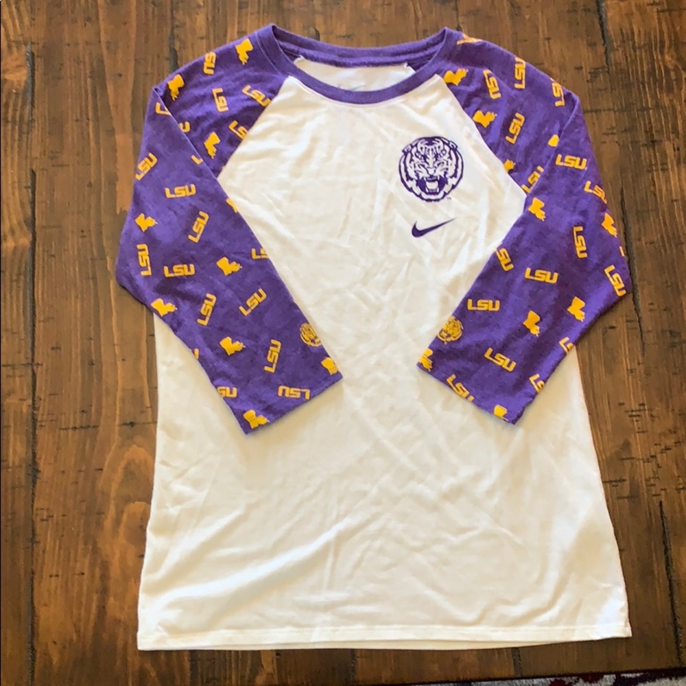 Nike LSU base ball tee
